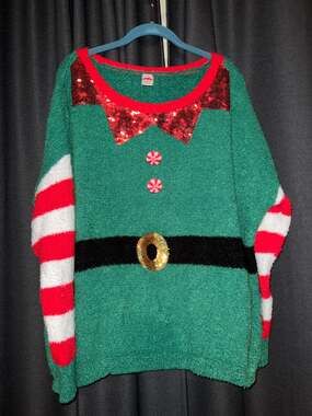 Ugly Christmas Sweater Xmas Size XL